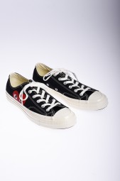 COMME DES GARCONS Play Converse Chuck Taylor All Star sneakers basses noires