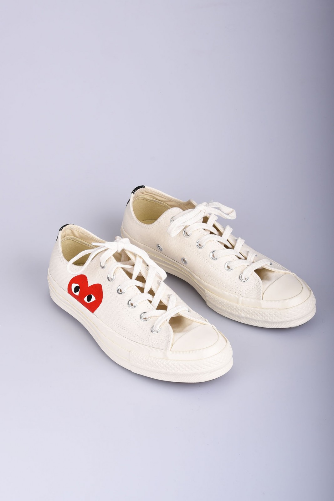 COMME DES GARCONS Play Converse Chuck Taylor All Star baskets basses blanches