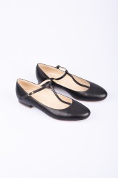 SPREE  black leather babies