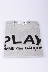 COMME DES GARCONS t-shirt gris à imprimé