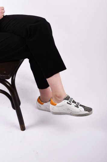GOLDEN GOOSE DELUXE BRAND old school superstar sneakers white leather pony
