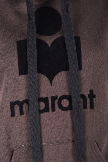 ISABEL MARANT ÉTOILE Sweat-shirt à capuche en coton mélangé imprimé mansel