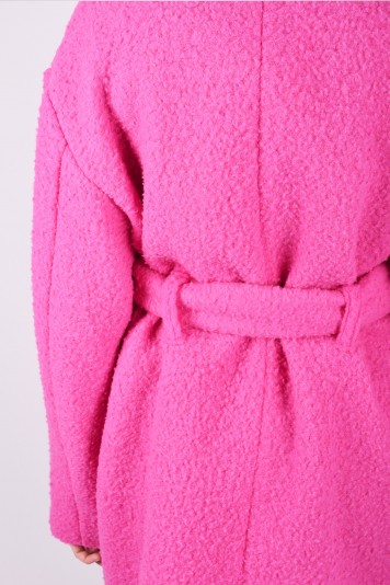 MSGM belted teddy coat